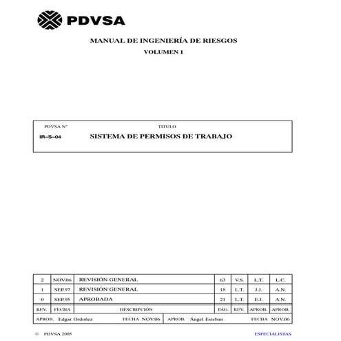 Pdvsa norma ir_s_04_sistemas_de_permisos_de_trabajo
