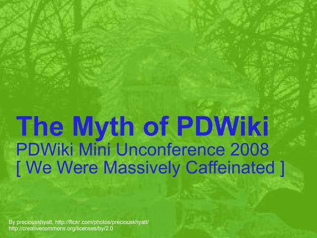PDWiki Mini Unconference 2008