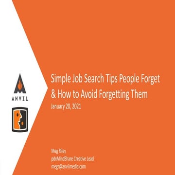 Job Search Tips People Always Forget