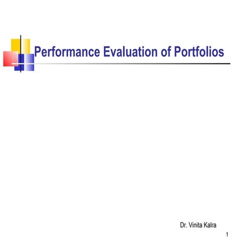 Performance Evaluation of Portfolios