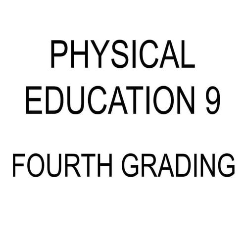Pe 4th Grading