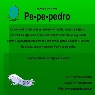 agencia de viajes pe-pe-pedro