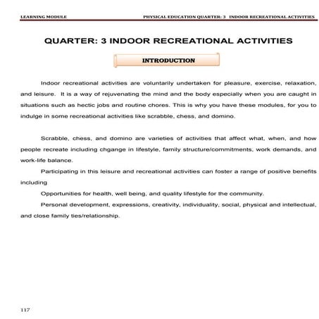 Grade 8 PE module(Q3)