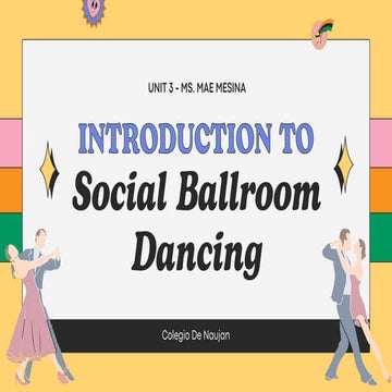 Ballroom dance power point presentations