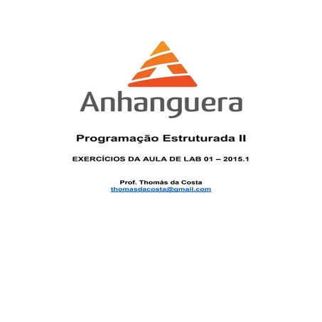 Exercícios da Aula de LAB 01 | PDF