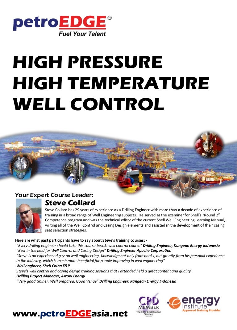 High Pressure High Temperature Well Control