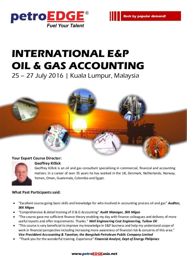 UPSTREAM EXPLORATION & PRODUCTION ACCOUNTING