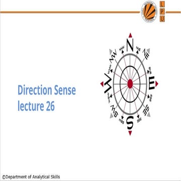 Direction sense test tricks | PDF