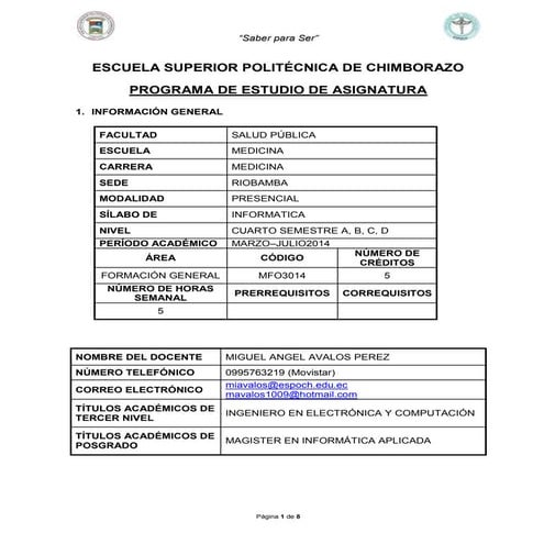 silabo de informatica 