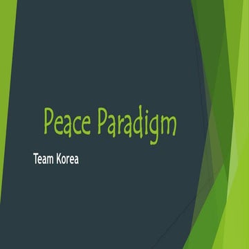 Peace Paradigm in the Philippines