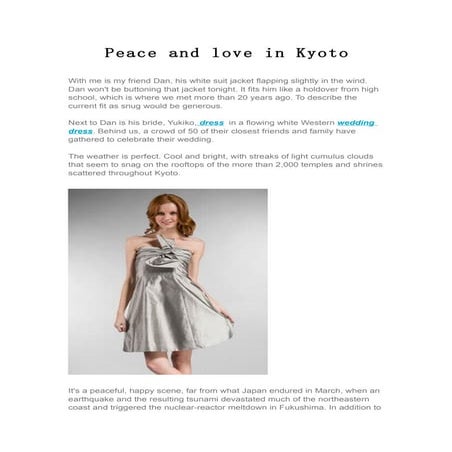 Peace and love in kyoto