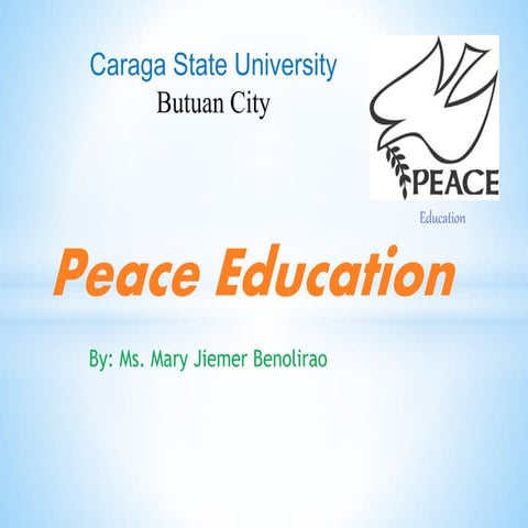 Peace Education in the  Philippines