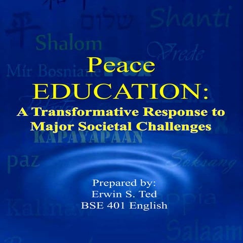Peace education