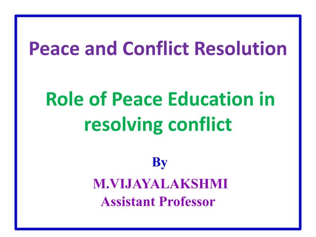 Illustration of Conference On Peace And Conflict Resolution