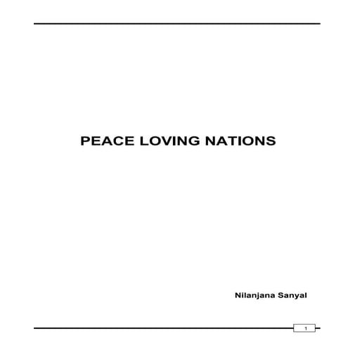 Peace loving nations