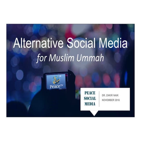 Alternative SocialMedia - Peace Media 2016
