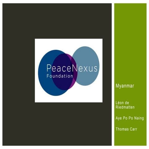 PeaceNexus Foundation - Sophia Naing