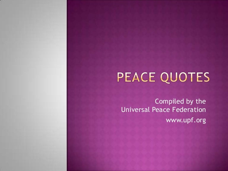 Peace Quotes