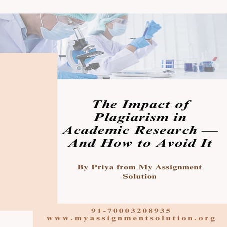 The Impact of Plagiarism in Academic Research — And How to Avoid It