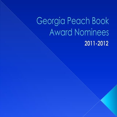 Peach book award ppt