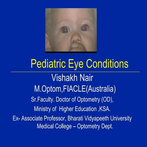 Peadiatric Eye Conditions