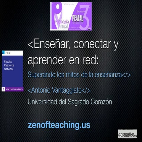 Enseñar, conectar y aprender en red: Superando los mitos de la enseñanza