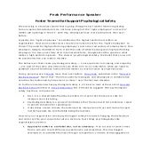 Peak Performance Speaker