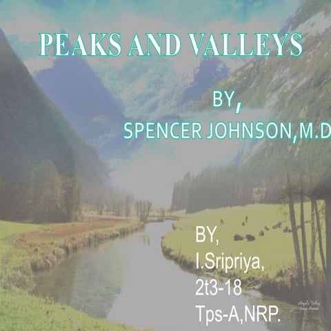 Peaks and valleys
