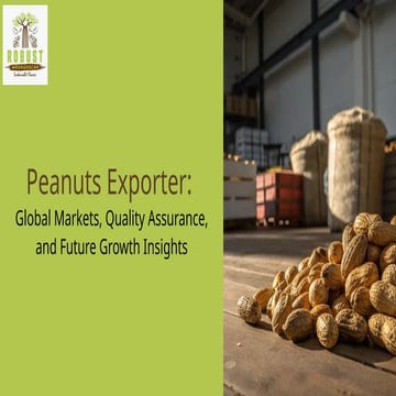 Peanuts Exporter: Global Markets, Quality Assurance, and Future Growth ...