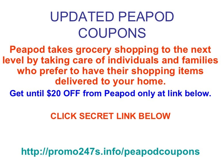 peapod new customer promo