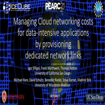 Managing Cloud networking costs for data-intensive applications by provisioning dedicated network links