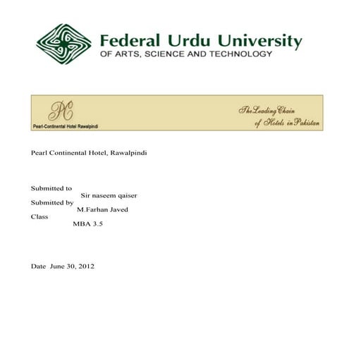 Pearl continental hotel