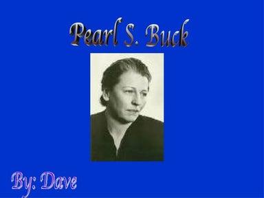 Pearl s.buck 