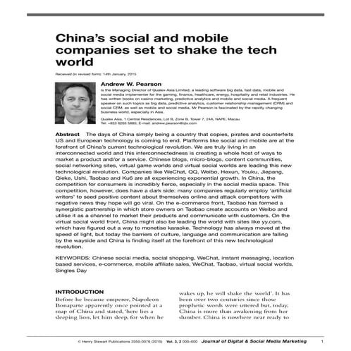 China's social media and mobile providers set to shake the tech world v3