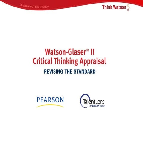 Watson-Glaser II Technical Details