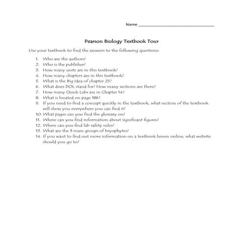 Pearson biology textbook tour2013