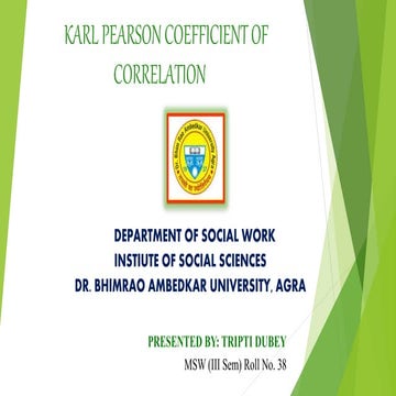 Pearson's  correlation