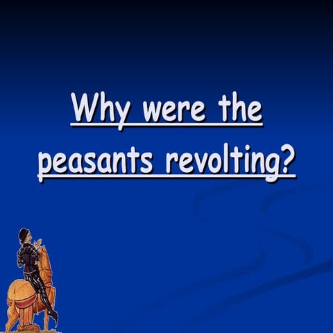 Peasants  Revolt   Causes & Events