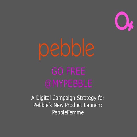 New Pebble Watch for HER: Product Launch Digital Strategy