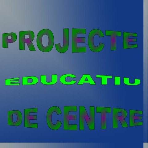 Projecte Educatiu del Centre