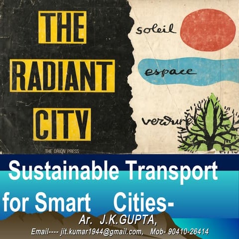 Sustainable transportation for smart cities | PPT