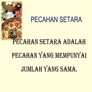 Pecahan setara