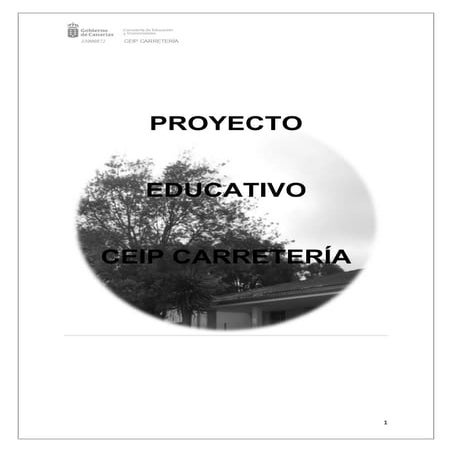 PROYECTO EDUCATIVO CEIP CARETERÍA