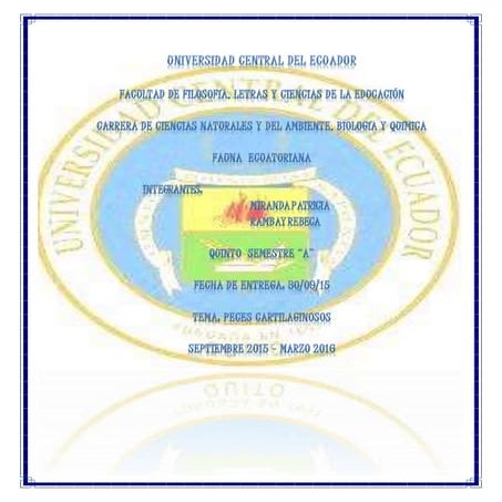 Peces cartilaginosos