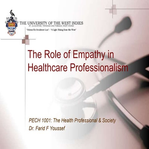 Pech 1001 empathy & healthcare professionalism