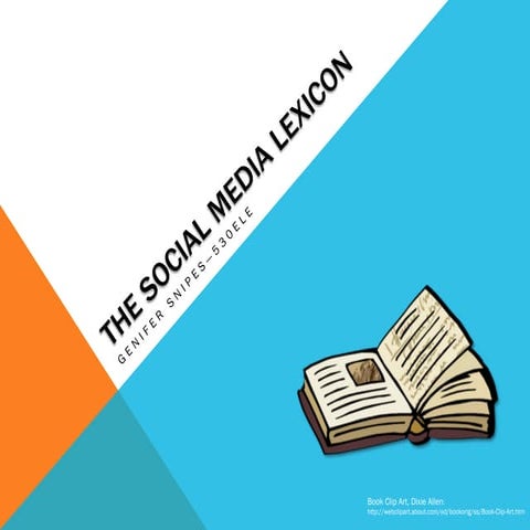 Social Media Lexicon Pecha Kucha | PDF