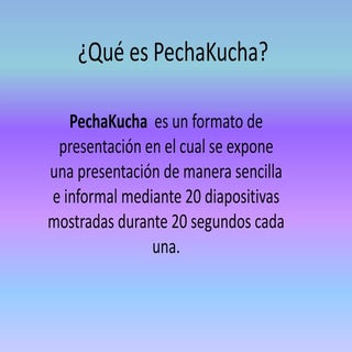 Pechakucha