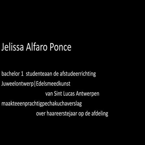 jelissa's eerste jaar Juweelontwerp