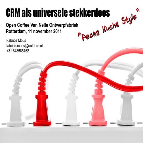 CRM als Universele Stekkerdoos (Pecha kucha Open Coffee)