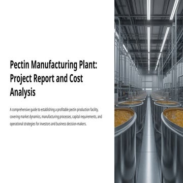 Setting up a Pectin Manufacturing Plant PPT by IMARC Group | PPTX